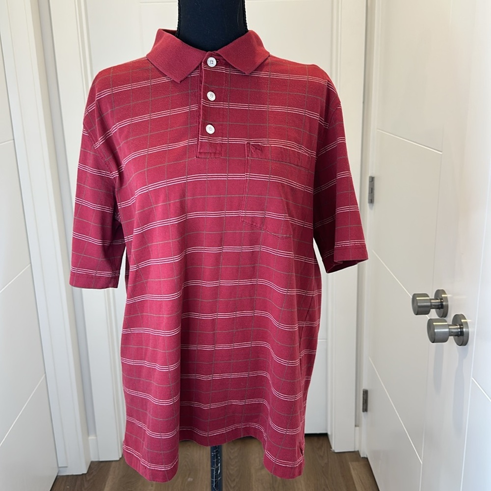 90s Y2K ARNOLD PALMER Polo Shirt Retro Gold Aesthetic Size Medium Streetwear